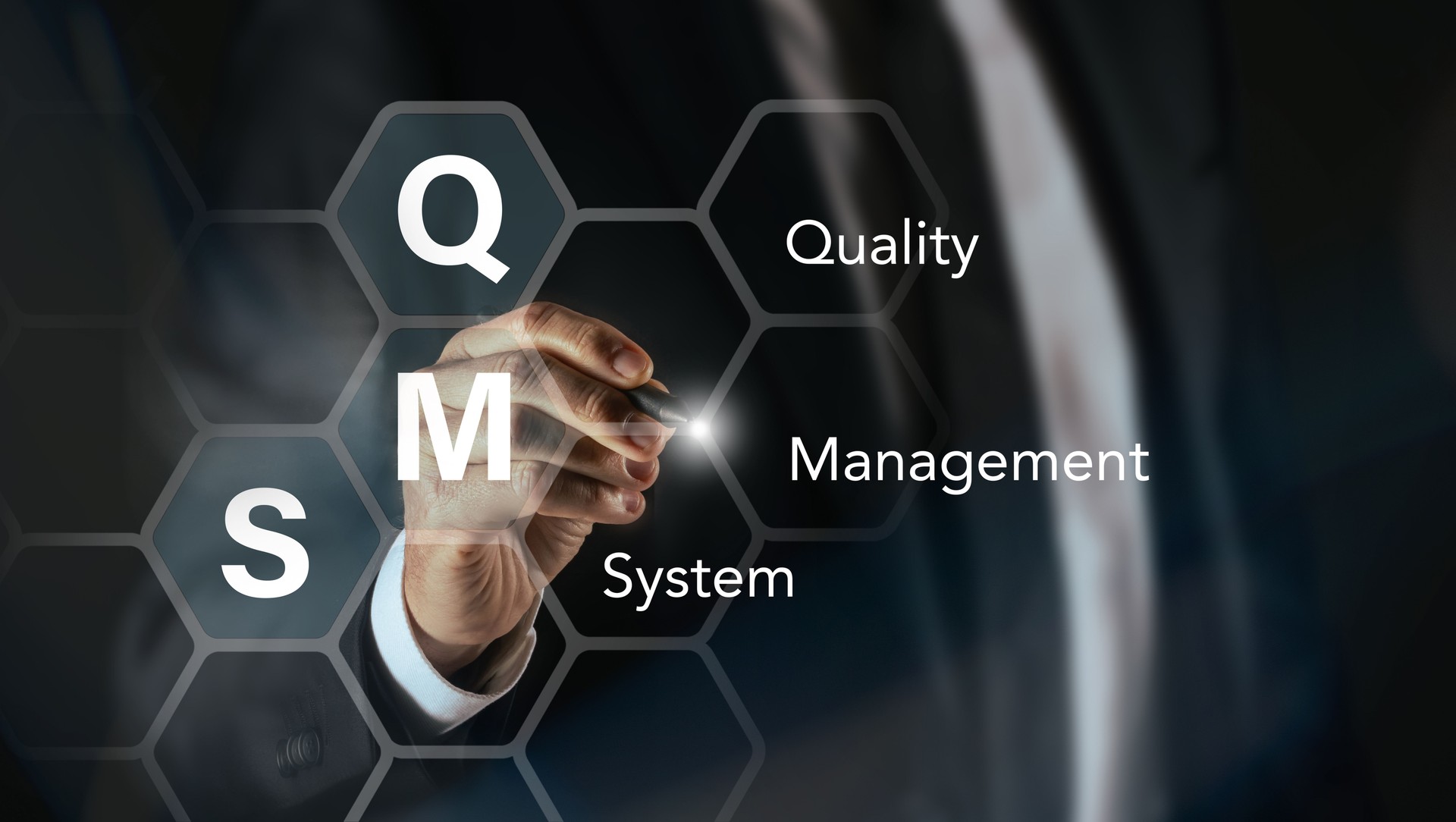Quality management system concept. Business processes for customer requirements and satisfaction.